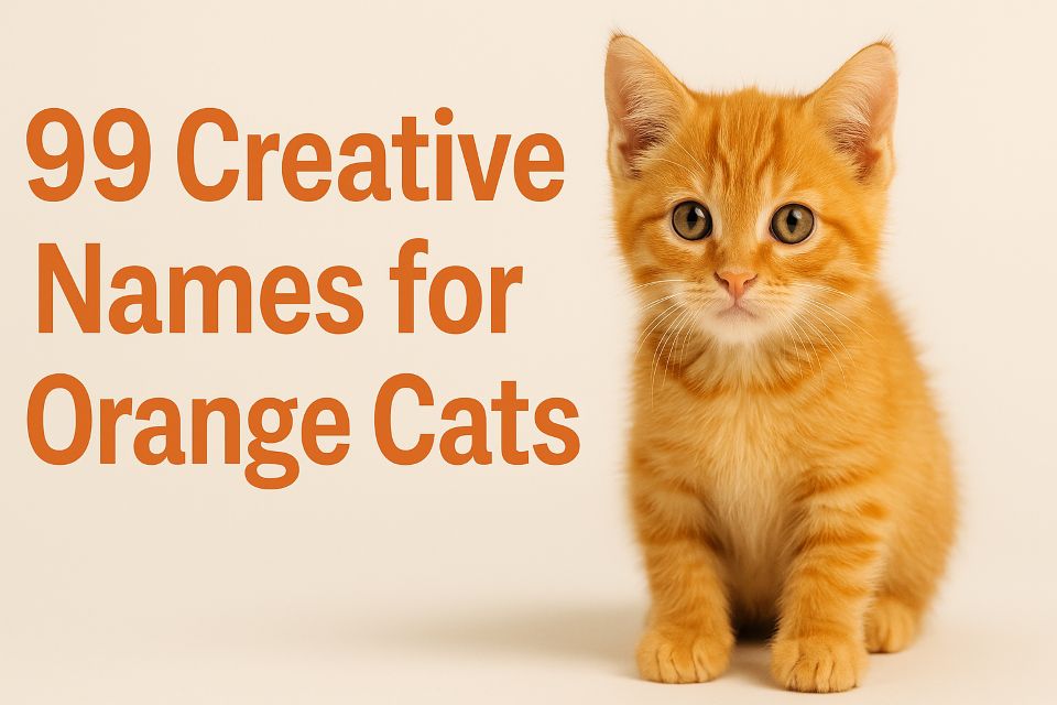 99 Creative Names for Orange Cats