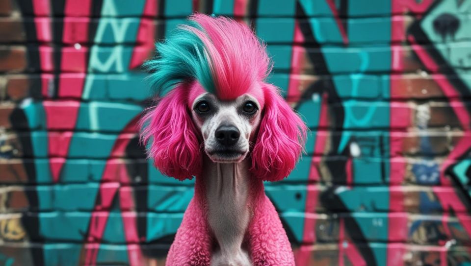 How to dye dog hair color?